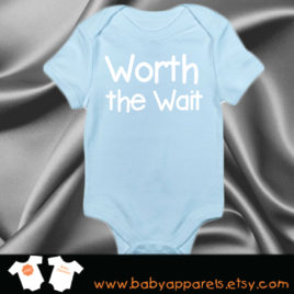 Worth the Wait Baby Bodysuit, Newborn