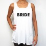 Bride-white-racerback tank tops-black-giltter