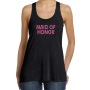 Maid of Honor-black-racerback tank tops-pink-glitter