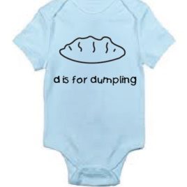 d is for dumpling Baby Bodysuit, Cute baby