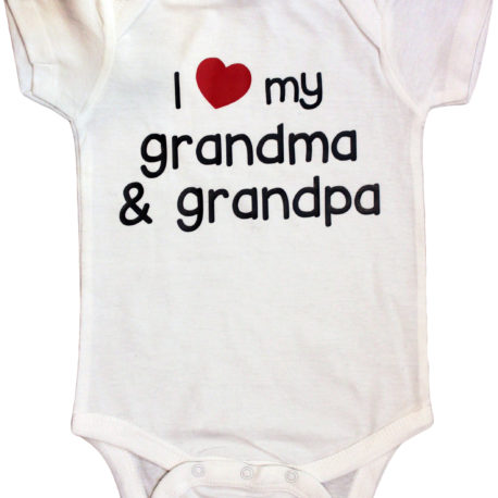 I love grandma and grandpa baby oneise