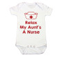 Relax my aunts a nurse baby onesie