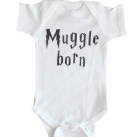 Harry Potter muggle born baby onesie