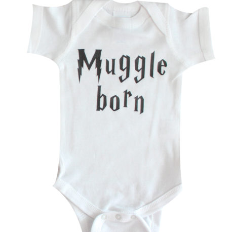 Harry Potter muggle born baby onesie