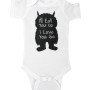 Where the wild things are ill eat you up i love you so White baby onesie